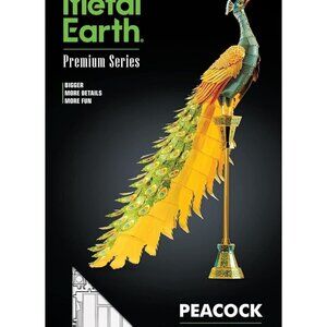 Fascinations Metal Earth Peacock Premium Series Model Kit Steel Model ICX112